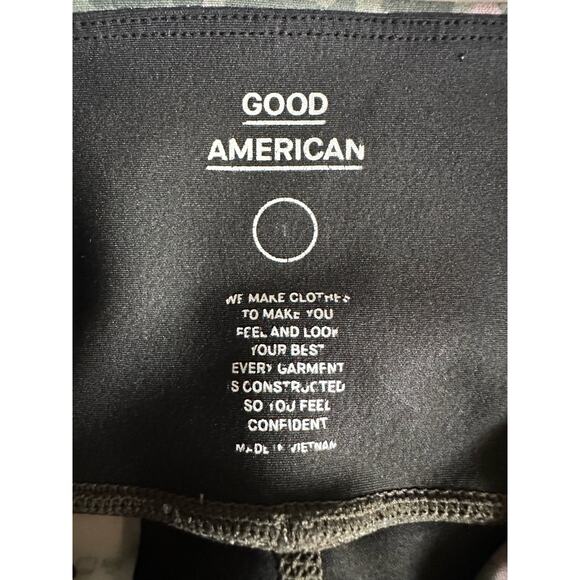 GOOD AMERICAN The Ferocious Legging in Green Mauve Leopard Print Size 1 Small - Picture 7 of 13